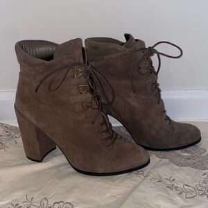 Stuart Weitzman Getgo Lace Up Boots size 10